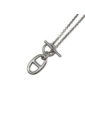 Hermes Necklace Chaine D'ancre Amulette Pendant Silver